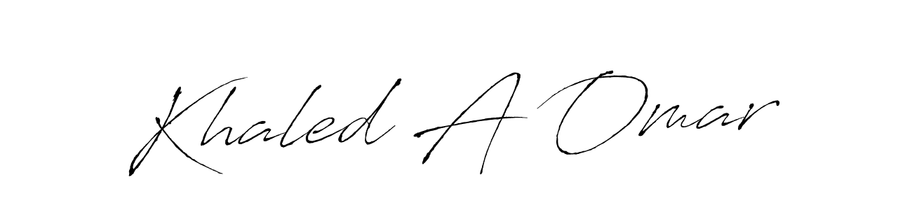 Also we have Khaled A Omar name is the best signature style. Create professional handwritten signature collection using Antro_Vectra autograph style. Khaled A Omar signature style 6 images and pictures png