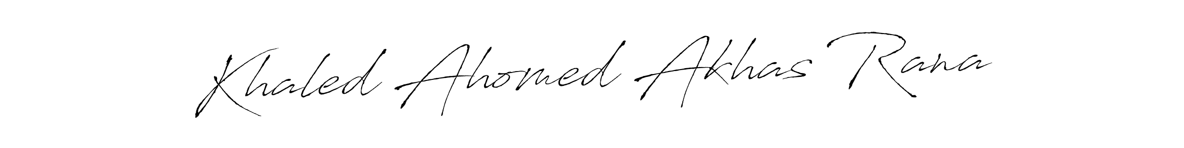 Use a signature maker to create a handwritten signature online. With this signature software, you can design (Antro_Vectra) your own signature for name Khaled Ahomed Akhas Rana. Khaled Ahomed Akhas Rana signature style 6 images and pictures png