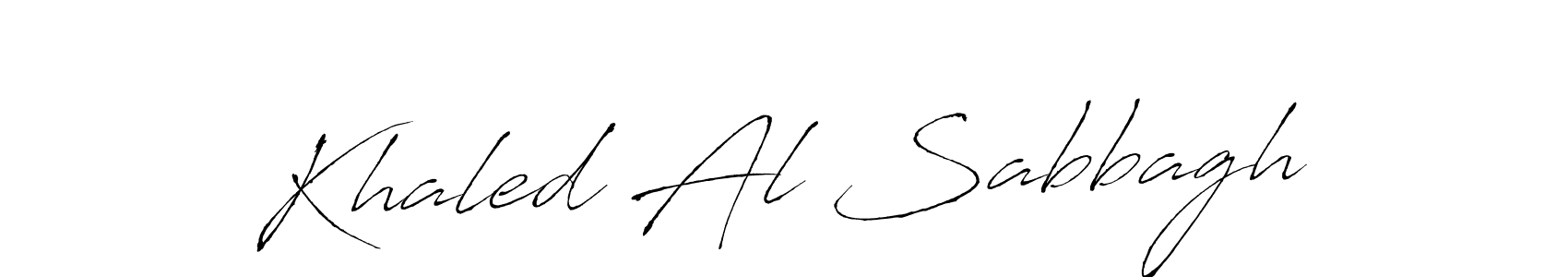 How to make Khaled Al Sabbagh signature? Antro_Vectra is a professional autograph style. Create handwritten signature for Khaled Al Sabbagh name. Khaled Al Sabbagh signature style 6 images and pictures png