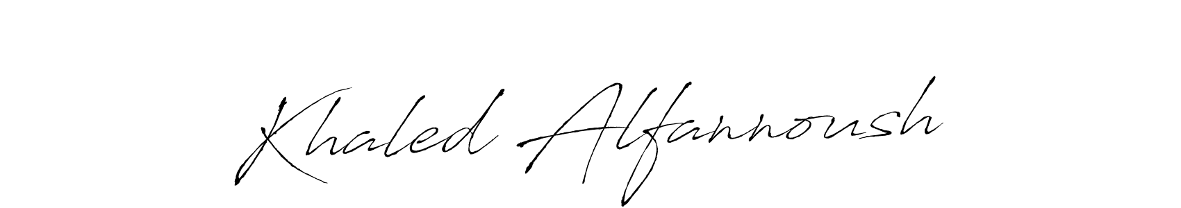 How to make Khaled Alfannoush signature? Antro_Vectra is a professional autograph style. Create handwritten signature for Khaled Alfannoush name. Khaled Alfannoush signature style 6 images and pictures png