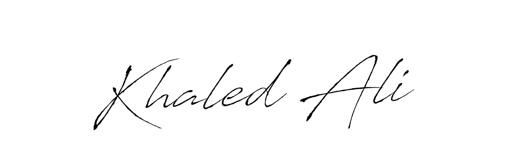 Use a signature maker to create a handwritten signature online. With this signature software, you can design (Antro_Vectra) your own signature for name Khaled Ali. Khaled Ali signature style 6 images and pictures png