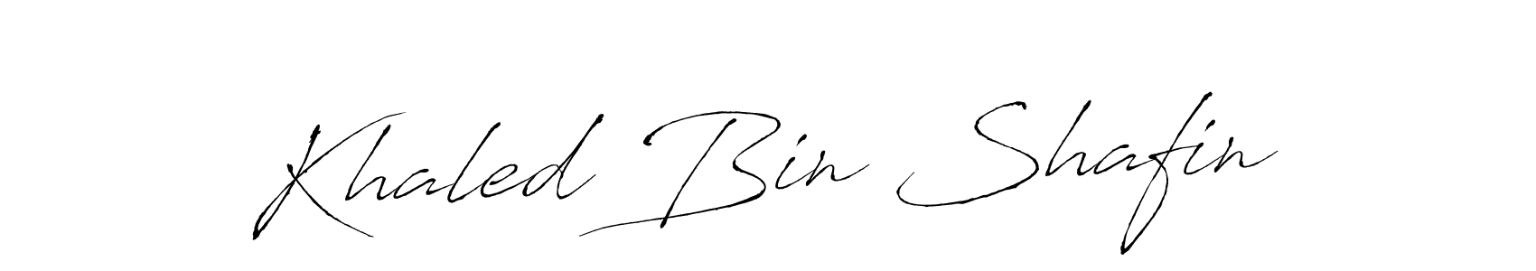 How to make Khaled Bin Shafin name signature. Use Antro_Vectra style for creating short signs online. This is the latest handwritten sign. Khaled Bin Shafin signature style 6 images and pictures png