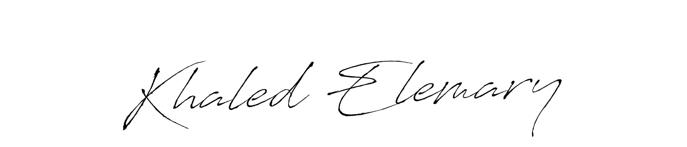 Antro_Vectra is a professional signature style that is perfect for those who want to add a touch of class to their signature. It is also a great choice for those who want to make their signature more unique. Get Khaled Elemary name to fancy signature for free. Khaled Elemary signature style 6 images and pictures png