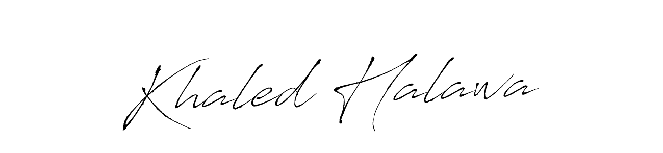 The best way (Antro_Vectra) to make a short signature is to pick only two or three words in your name. The name Khaled Halawa include a total of six letters. For converting this name. Khaled Halawa signature style 6 images and pictures png