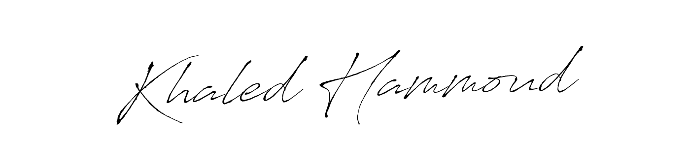 Make a beautiful signature design for name Khaled Hammoud. With this signature (Antro_Vectra) style, you can create a handwritten signature for free. Khaled Hammoud signature style 6 images and pictures png