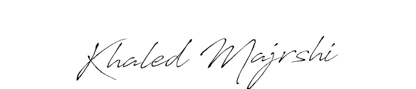 How to make Khaled Majrshi signature? Antro_Vectra is a professional autograph style. Create handwritten signature for Khaled Majrshi name. Khaled Majrshi signature style 6 images and pictures png