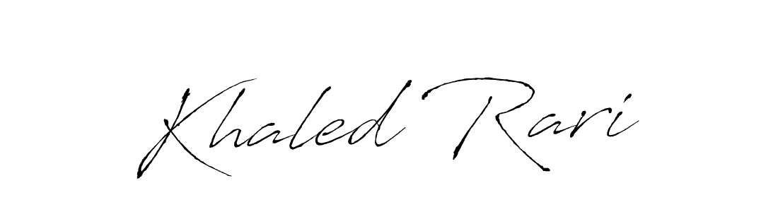 if you are searching for the best signature style for your name Khaled Rari. so please give up your signature search. here we have designed multiple signature styles  using Antro_Vectra. Khaled Rari signature style 6 images and pictures png