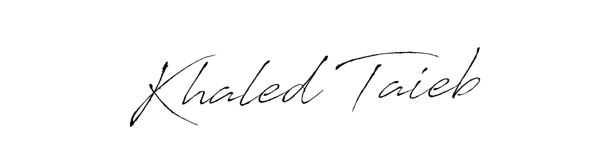 How to Draw Khaled Taieb signature style? Antro_Vectra is a latest design signature styles for name Khaled Taieb. Khaled Taieb signature style 6 images and pictures png