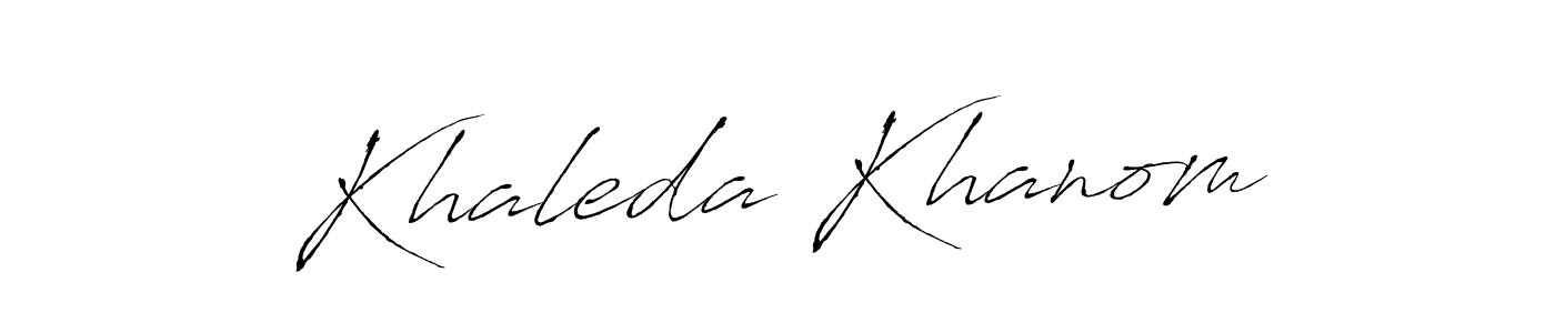Also we have Khaleda Khanom name is the best signature style. Create professional handwritten signature collection using Antro_Vectra autograph style. Khaleda Khanom signature style 6 images and pictures png