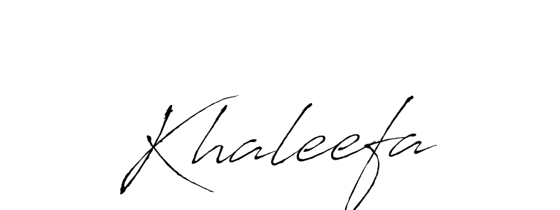 Make a beautiful signature design for name Khaleefa. With this signature (Antro_Vectra) style, you can create a handwritten signature for free. Khaleefa signature style 6 images and pictures png