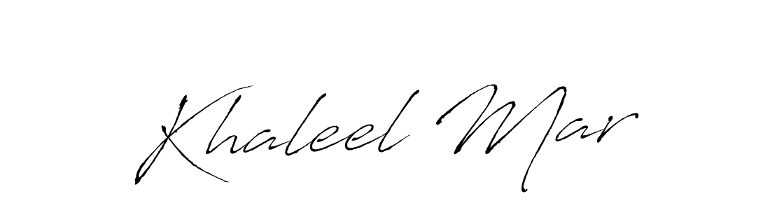 How to make Khaleel Mar signature? Antro_Vectra is a professional autograph style. Create handwritten signature for Khaleel Mar name. Khaleel Mar signature style 6 images and pictures png