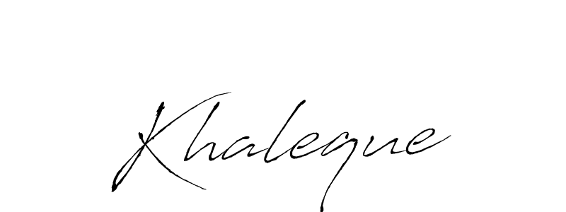 Use a signature maker to create a handwritten signature online. With this signature software, you can design (Antro_Vectra) your own signature for name Khaleque. Khaleque signature style 6 images and pictures png