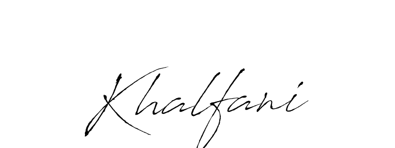 How to make Khalfani signature? Antro_Vectra is a professional autograph style. Create handwritten signature for Khalfani name. Khalfani signature style 6 images and pictures png