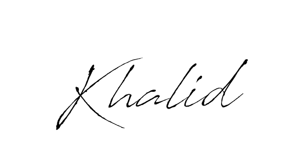 Also You can easily find your signature by using the search form. We will create Khalid name handwritten signature images for you free of cost using Antro_Vectra sign style. Khalid signature style 6 images and pictures png