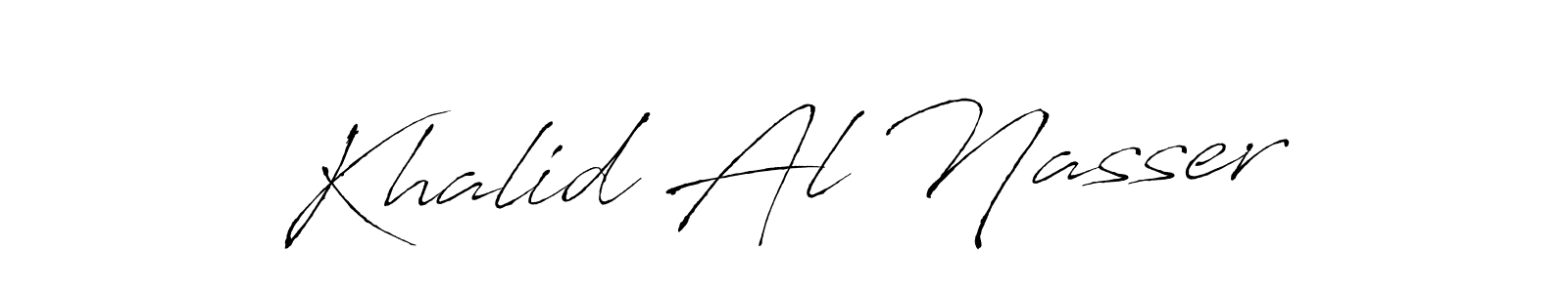 Create a beautiful signature design for name Khalid Al Nasser. With this signature (Antro_Vectra) fonts, you can make a handwritten signature for free. Khalid Al Nasser signature style 6 images and pictures png