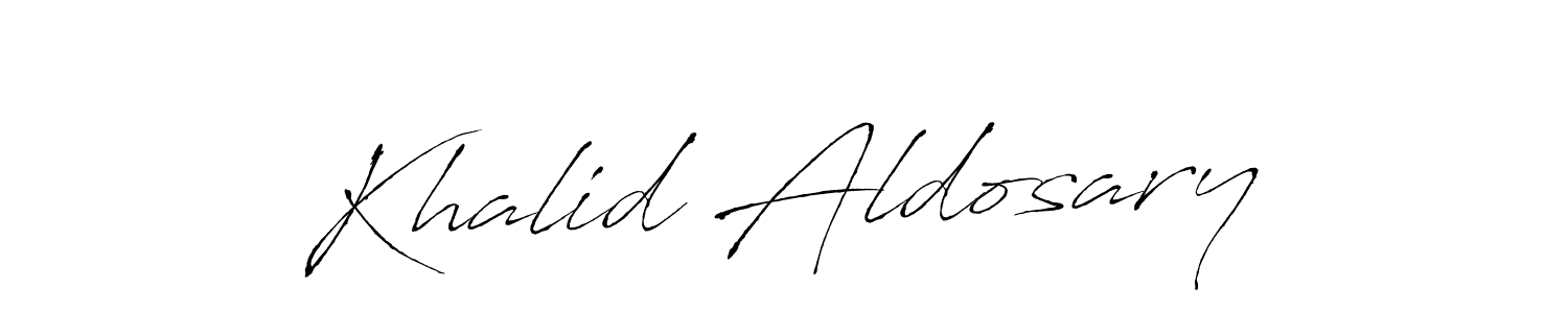 You should practise on your own different ways (Antro_Vectra) to write your name (Khalid Aldosary) in signature. don't let someone else do it for you. Khalid Aldosary signature style 6 images and pictures png