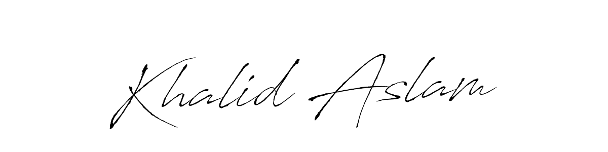 Here are the top 10 professional signature styles for the name Khalid Aslam. These are the best autograph styles you can use for your name. Khalid Aslam signature style 6 images and pictures png