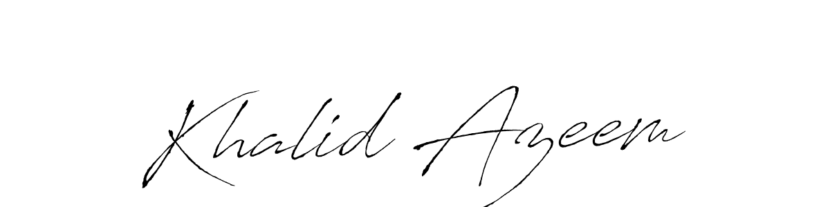 Similarly Antro_Vectra is the best handwritten signature design. Signature creator online .You can use it as an online autograph creator for name Khalid Azeem. Khalid Azeem signature style 6 images and pictures png