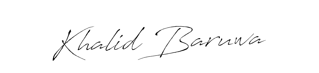 Use a signature maker to create a handwritten signature online. With this signature software, you can design (Antro_Vectra) your own signature for name Khalid Baruwa. Khalid Baruwa signature style 6 images and pictures png