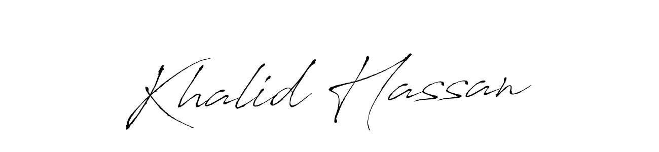 Also we have Khalid Hassan name is the best signature style. Create professional handwritten signature collection using Antro_Vectra autograph style. Khalid Hassan signature style 6 images and pictures png