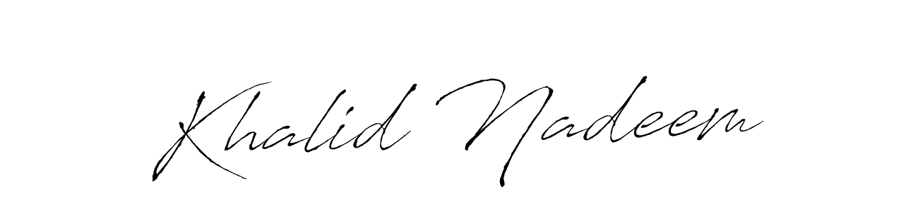 You can use this online signature creator to create a handwritten signature for the name Khalid Nadeem. This is the best online autograph maker. Khalid Nadeem signature style 6 images and pictures png