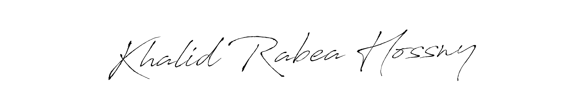 How to make Khalid Rabea Hossny signature? Antro_Vectra is a professional autograph style. Create handwritten signature for Khalid Rabea Hossny name. Khalid Rabea Hossny signature style 6 images and pictures png