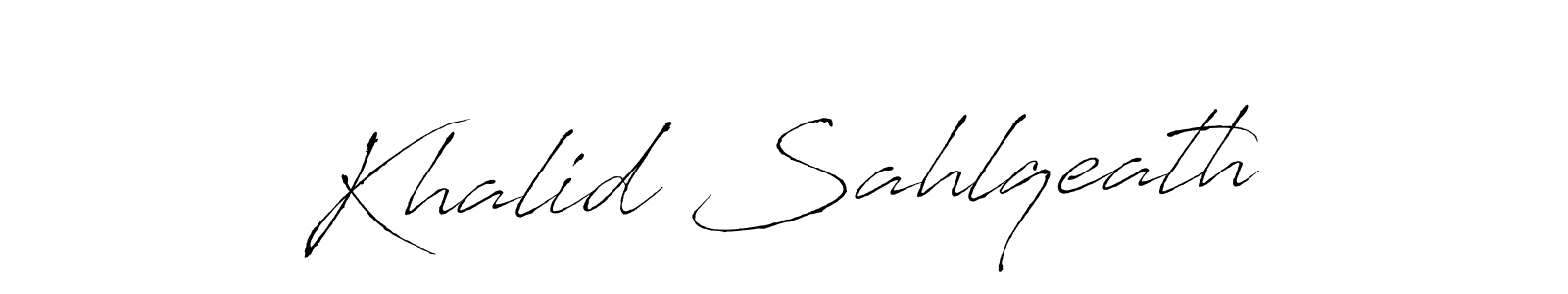 It looks lik you need a new signature style for name Khalid Sahlqeath. Design unique handwritten (Antro_Vectra) signature with our free signature maker in just a few clicks. Khalid Sahlqeath signature style 6 images and pictures png