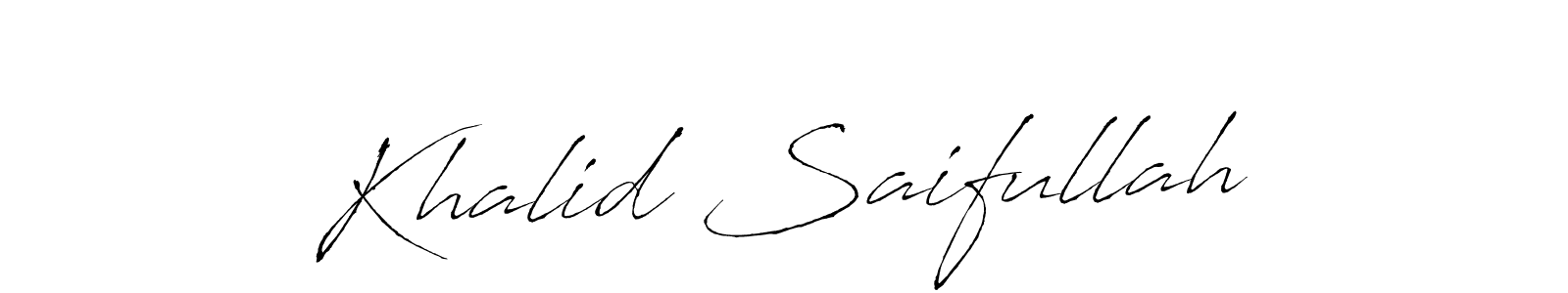 It looks lik you need a new signature style for name Khalid Saifullah. Design unique handwritten (Antro_Vectra) signature with our free signature maker in just a few clicks. Khalid Saifullah signature style 6 images and pictures png