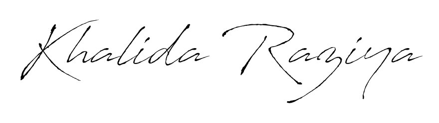 Turn your name Khalida Raziya into a signature brand with Antro_Vectra styling. Download in standard PNG or transparent format anytime. Khalida Raziya signature style 6 images and pictures png