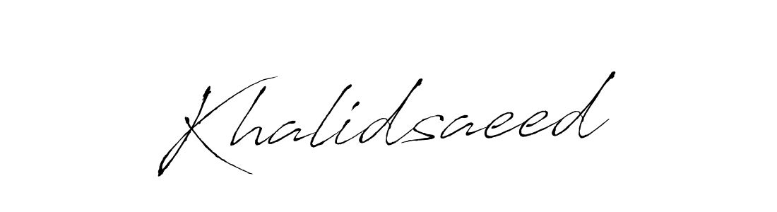 Khalidsaeed stylish signature style. Best Handwritten Sign (Antro_Vectra) for my name. Handwritten Signature Collection Ideas for my name Khalidsaeed. Khalidsaeed signature style 6 images and pictures png