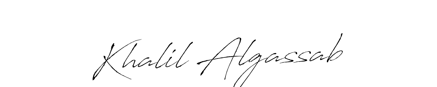 Make a short Khalil Algassab signature style. Manage your documents anywhere anytime using Antro_Vectra. Create and add eSignatures, submit forms, share and send files easily. Khalil Algassab signature style 6 images and pictures png