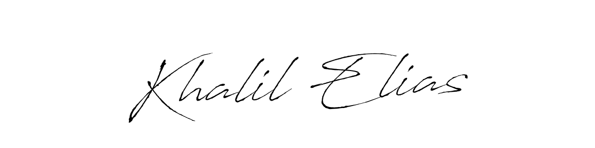 Antro_Vectra is a professional signature style that is perfect for those who want to add a touch of class to their signature. It is also a great choice for those who want to make their signature more unique. Get Khalil Elias name to fancy signature for free. Khalil Elias signature style 6 images and pictures png