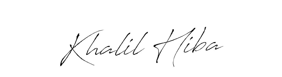 Similarly Antro_Vectra is the best handwritten signature design. Signature creator online .You can use it as an online autograph creator for name Khalil Hiba. Khalil Hiba signature style 6 images and pictures png