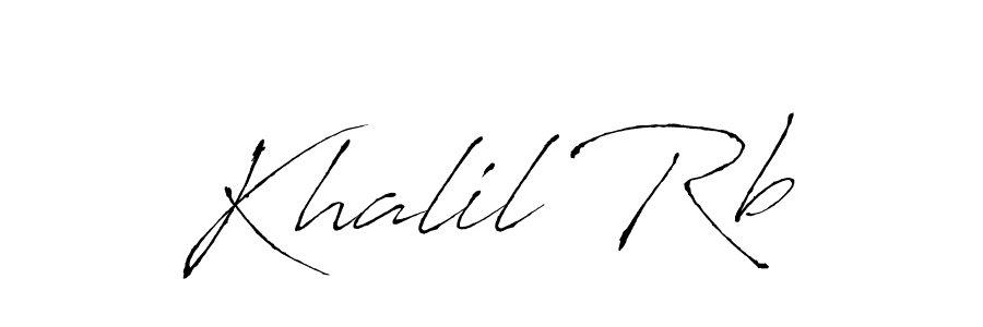 Also we have Khalil Rb name is the best signature style. Create professional handwritten signature collection using Antro_Vectra autograph style. Khalil Rb signature style 6 images and pictures png