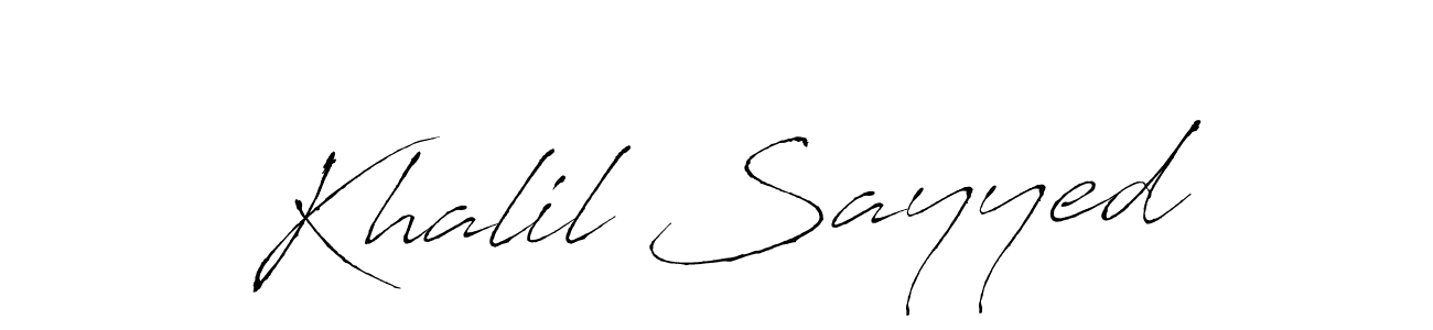 if you are searching for the best signature style for your name Khalil Sayyed. so please give up your signature search. here we have designed multiple signature styles  using Antro_Vectra. Khalil Sayyed signature style 6 images and pictures png