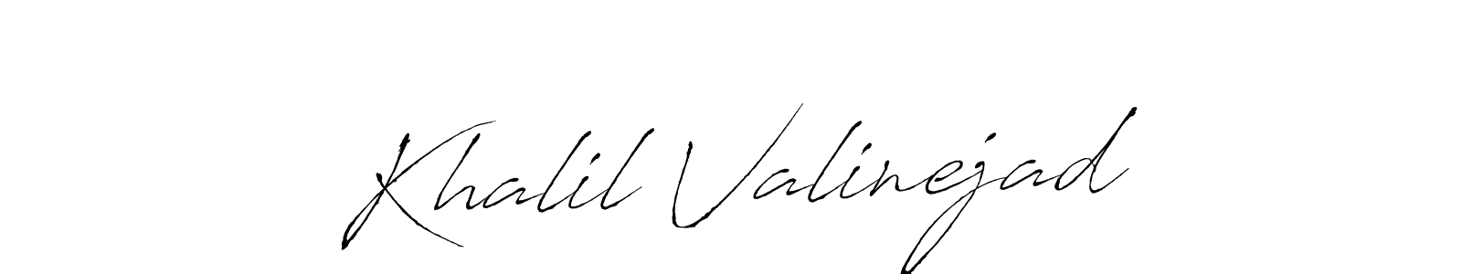 You can use this online signature creator to create a handwritten signature for the name Khalil Valinejad. This is the best online autograph maker. Khalil Valinejad signature style 6 images and pictures png