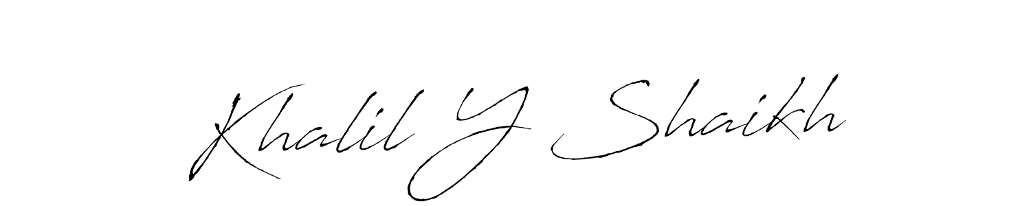 Also You can easily find your signature by using the search form. We will create Khalil Y Shaikh name handwritten signature images for you free of cost using Antro_Vectra sign style. Khalil Y Shaikh signature style 6 images and pictures png