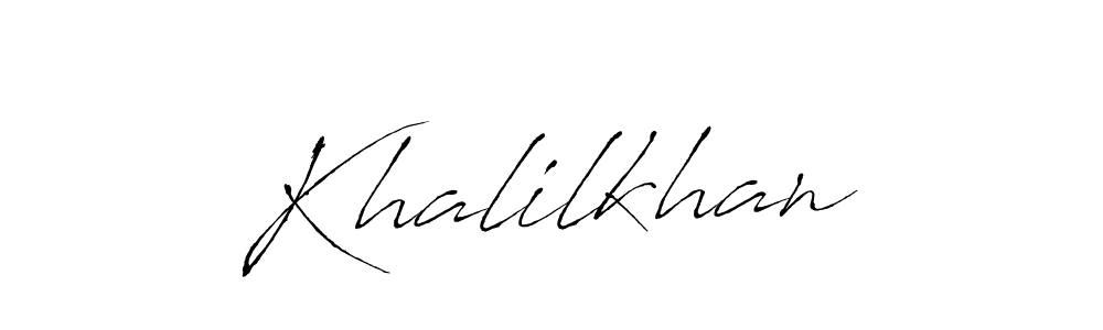 Use a signature maker to create a handwritten signature online. With this signature software, you can design (Antro_Vectra) your own signature for name Khalilkhan. Khalilkhan signature style 6 images and pictures png