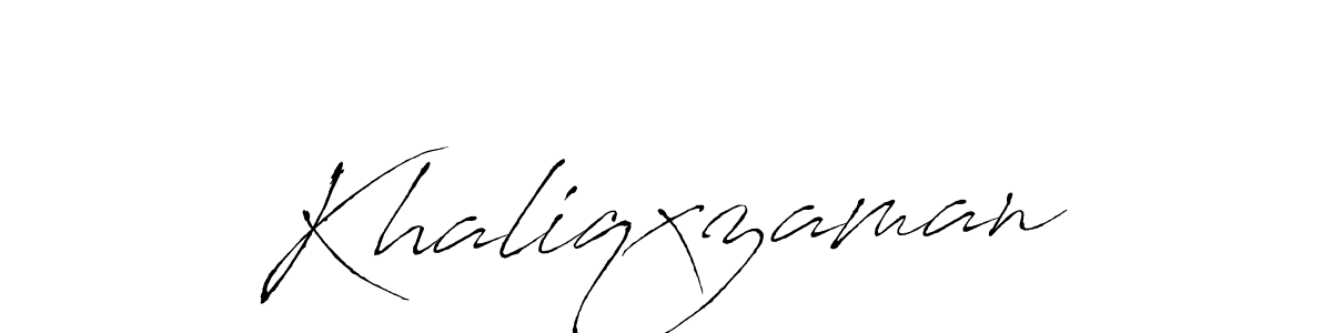 Design your own signature with our free online signature maker. With this signature software, you can create a handwritten (Antro_Vectra) signature for name Khaliqxzaman. Khaliqxzaman signature style 6 images and pictures png