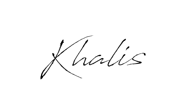 How to Draw Khalis signature style? Antro_Vectra is a latest design signature styles for name Khalis. Khalis signature style 6 images and pictures png