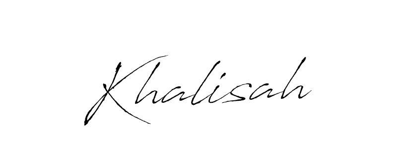 How to make Khalisah name signature. Use Antro_Vectra style for creating short signs online. This is the latest handwritten sign. Khalisah signature style 6 images and pictures png