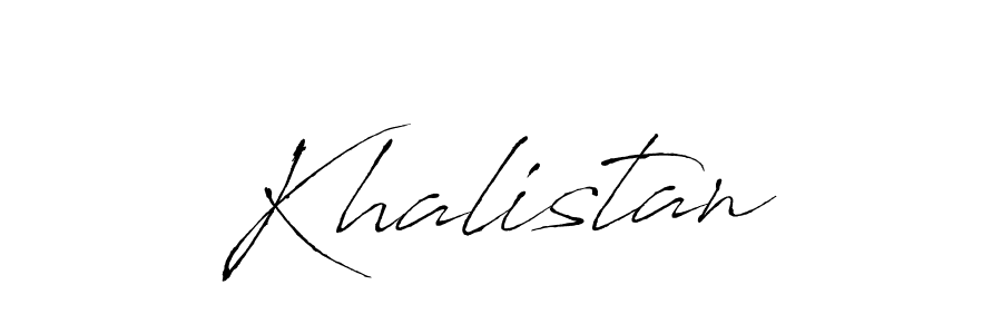 Make a beautiful signature design for name Khalistan. With this signature (Antro_Vectra) style, you can create a handwritten signature for free. Khalistan signature style 6 images and pictures png