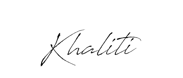 Also we have Khaliti name is the best signature style. Create professional handwritten signature collection using Antro_Vectra autograph style. Khaliti signature style 6 images and pictures png