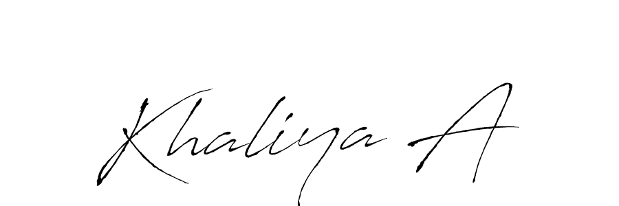 Make a beautiful signature design for name Khaliya A. Use this online signature maker to create a handwritten signature for free. Khaliya A signature style 6 images and pictures png