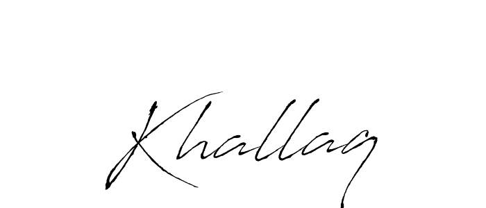 The best way (Antro_Vectra) to make a short signature is to pick only two or three words in your name. The name Khallaq include a total of six letters. For converting this name. Khallaq signature style 6 images and pictures png