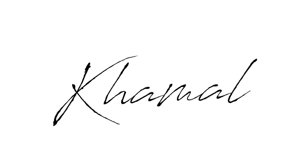 Antro_Vectra is a professional signature style that is perfect for those who want to add a touch of class to their signature. It is also a great choice for those who want to make their signature more unique. Get Khamal name to fancy signature for free. Khamal signature style 6 images and pictures png