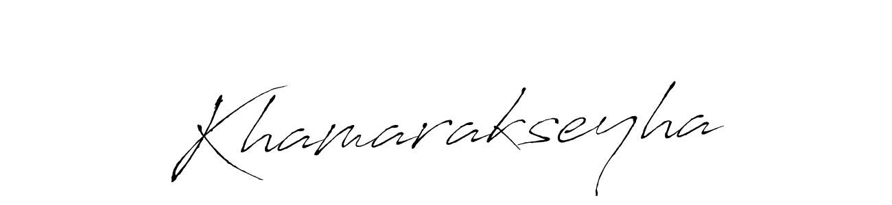 The best way (Antro_Vectra) to make a short signature is to pick only two or three words in your name. The name Khamarakseyha include a total of six letters. For converting this name. Khamarakseyha signature style 6 images and pictures png