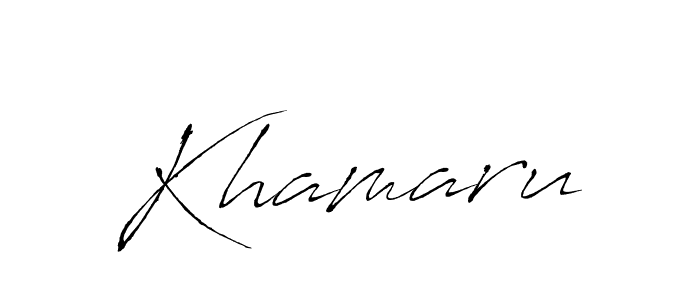 Create a beautiful signature design for name Khamaru. With this signature (Antro_Vectra) fonts, you can make a handwritten signature for free. Khamaru signature style 6 images and pictures png