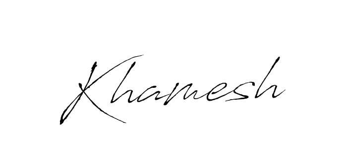 The best way (Antro_Vectra) to make a short signature is to pick only two or three words in your name. The name Khamesh include a total of six letters. For converting this name. Khamesh signature style 6 images and pictures png