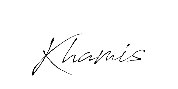 Make a beautiful signature design for name Khamis. Use this online signature maker to create a handwritten signature for free. Khamis signature style 6 images and pictures png